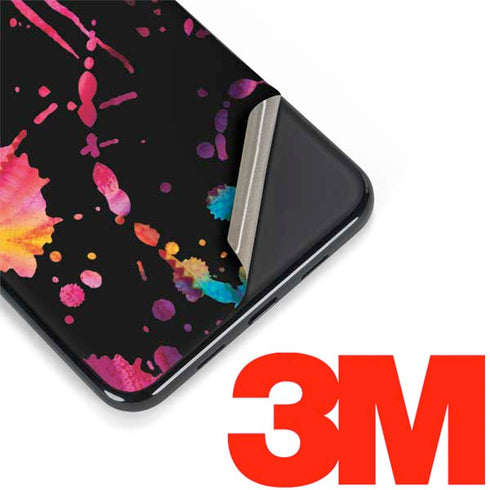 Chromatic Splatter Black Google Pixel 3a XL Skin